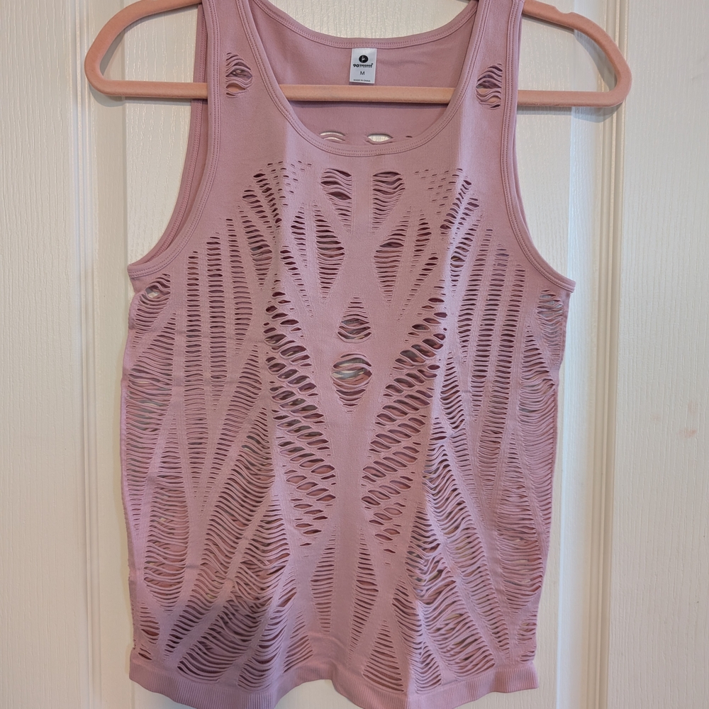 90 Degrees Shredded Tank NWOT